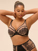 Plunging underwired bra - Light Tatoo