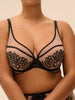 Plunging underwired bra - Light Tatoo