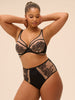 Plunging underwired bra - Light Tatoo
