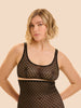 Soft cup triangle bra - Black