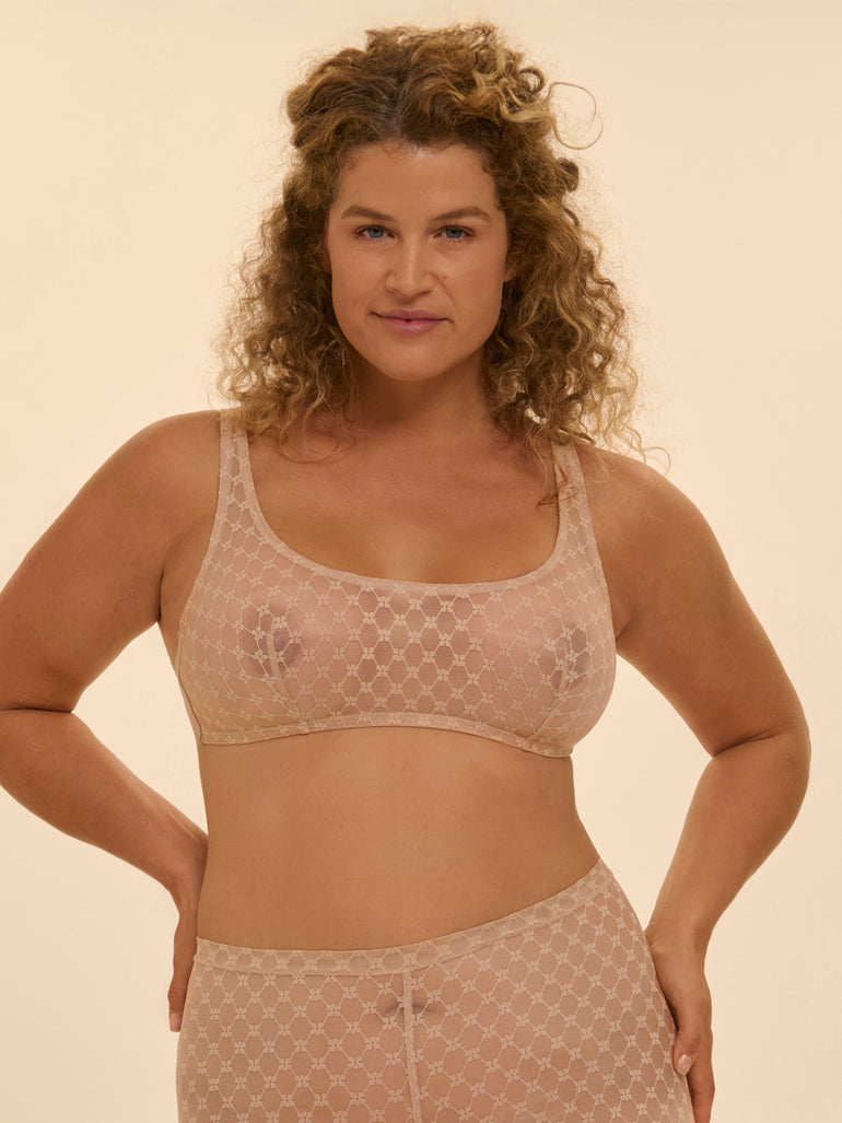 Soft cup triangle bra - Peau rosée