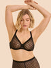 Plunging moulded underwired bra - Black