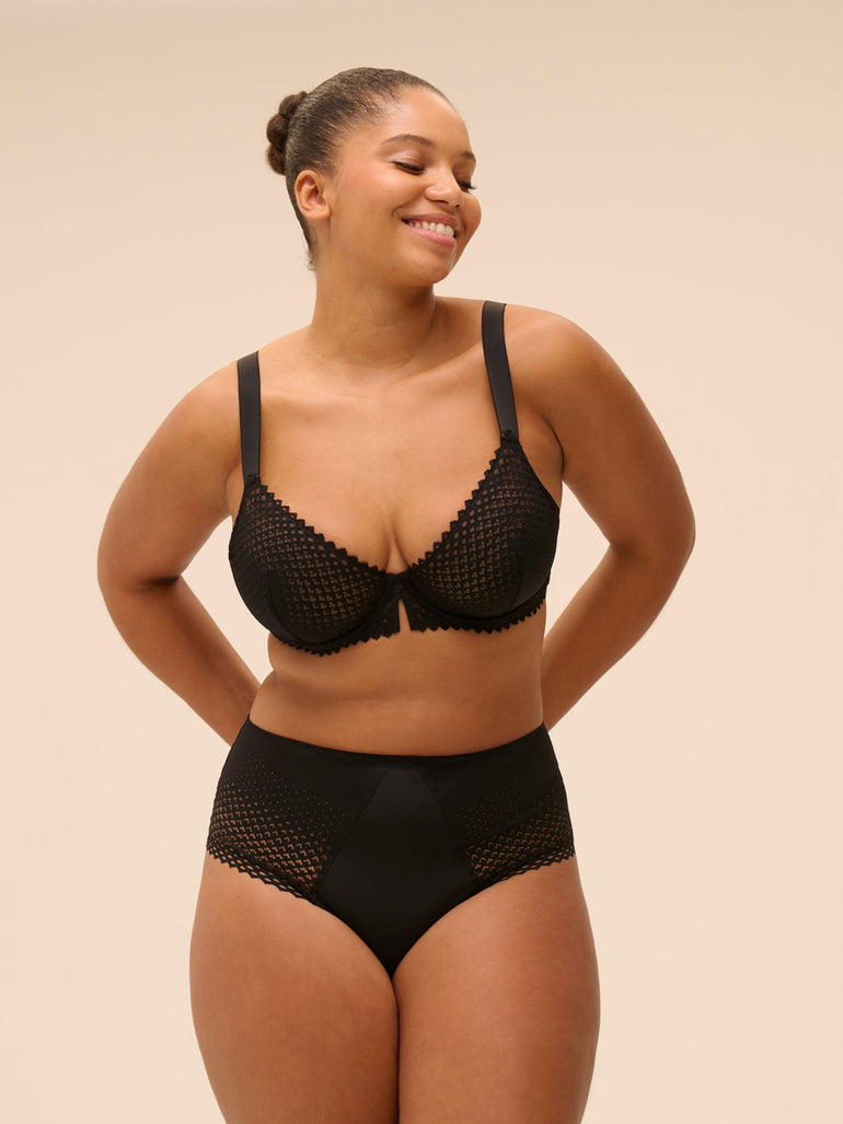 High-waist brief - Black