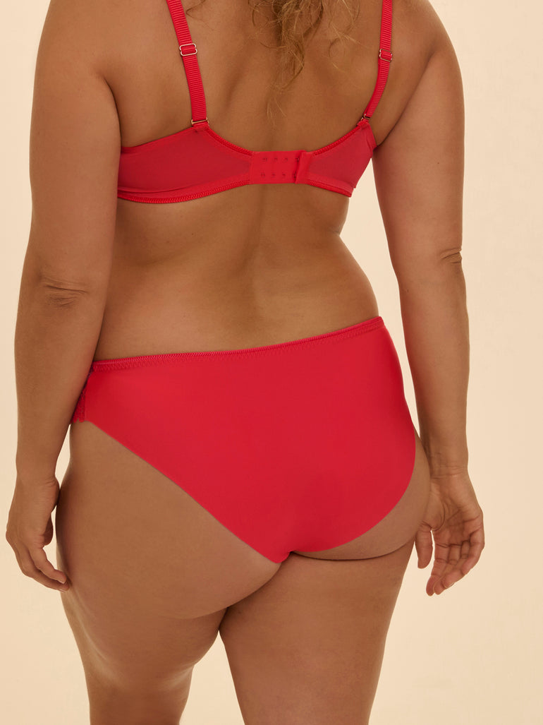 Full cup support bra - Flamingo