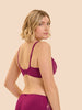 Half cup support bra - Desire Pink