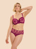 Half cup support bra - Desire Pink