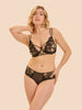 Underwired scarf bra - Light Tatoo