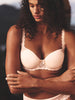 Squared neckline spacer bra - Chic Beige