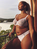 Plunging moulded underwired bra - White