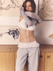 Structured wireless bra - White