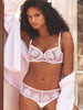 Half cup bra - White