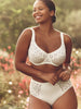Plunging full cup bra - Natural
