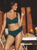 Underwired bikini top - Emerald green