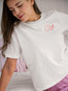 T-shirt Limited Edition Pink October - White