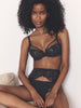 Full cup plunge bra - Black