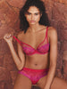 Plunging underwired bra - Rainbow Red